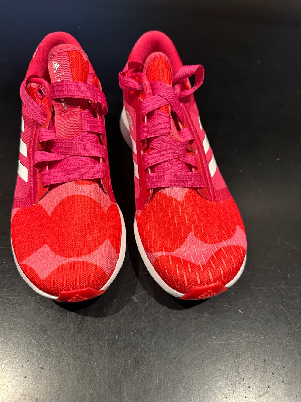 adidas Women's Red and Pink Athletic Sneakers